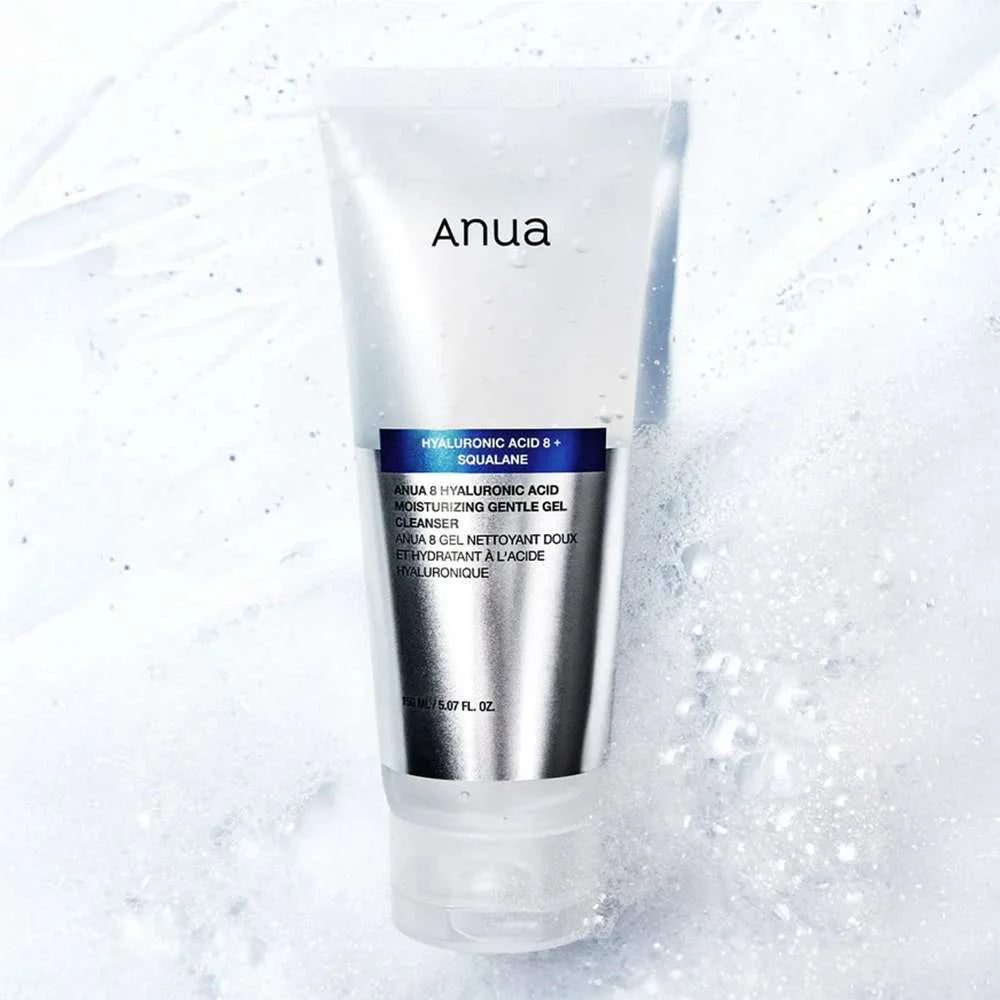 Anua 8 Hyaluronic Acid Moisturizing Gentle Foaming Cleanser for dry comboination sensitive skin K Beauty World