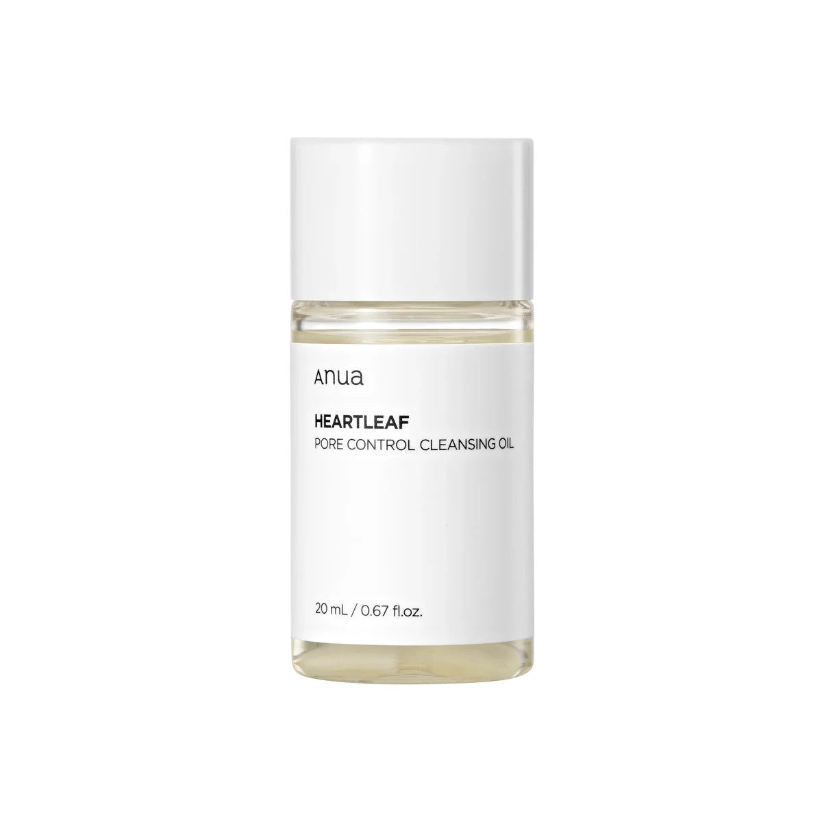 Anua Heartleaf Pore Control Cleansing Oil (Miniature) best Korean vegan waterproof makeup remover lips eye oily combination skin K Beauty World