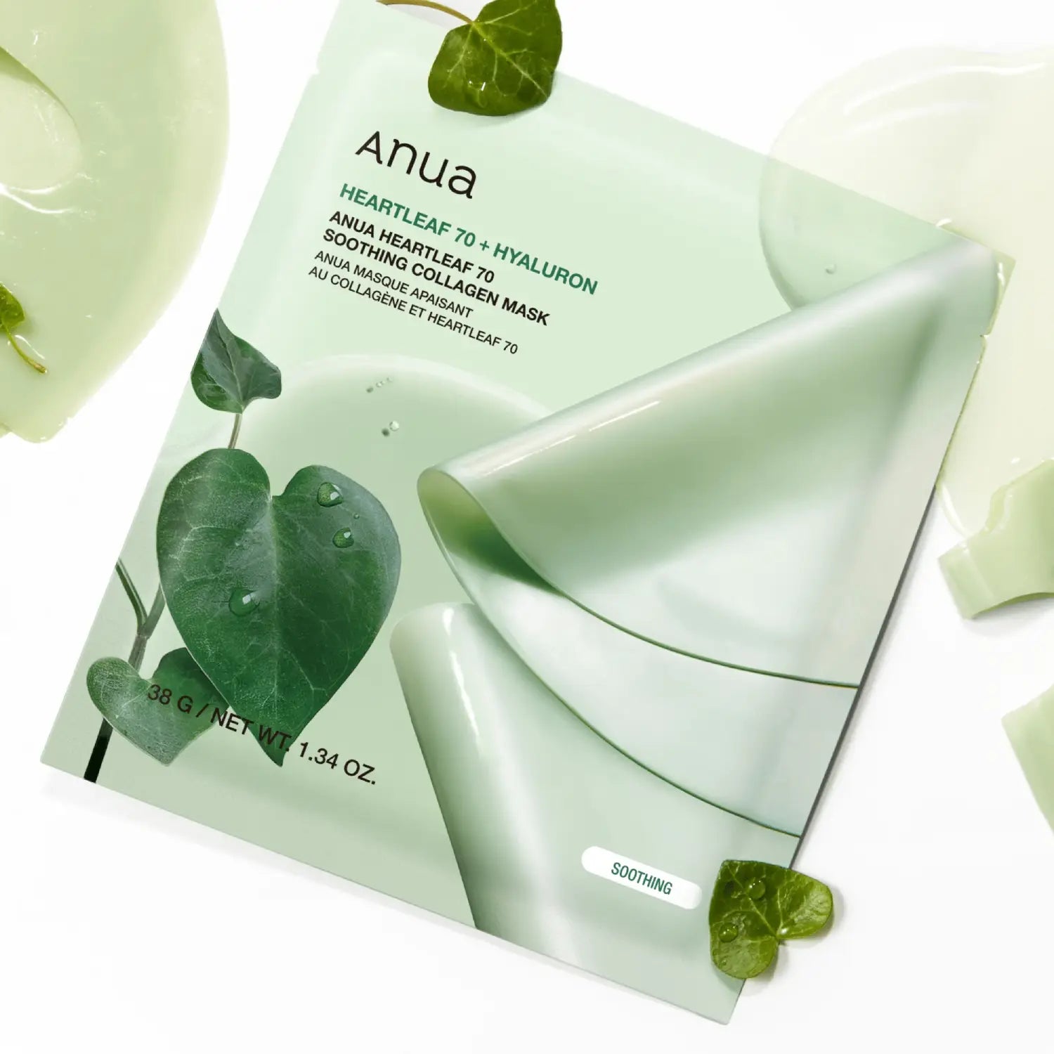 Anua Heartleaf 70 Soothing Collagen Mask (Set of 4)