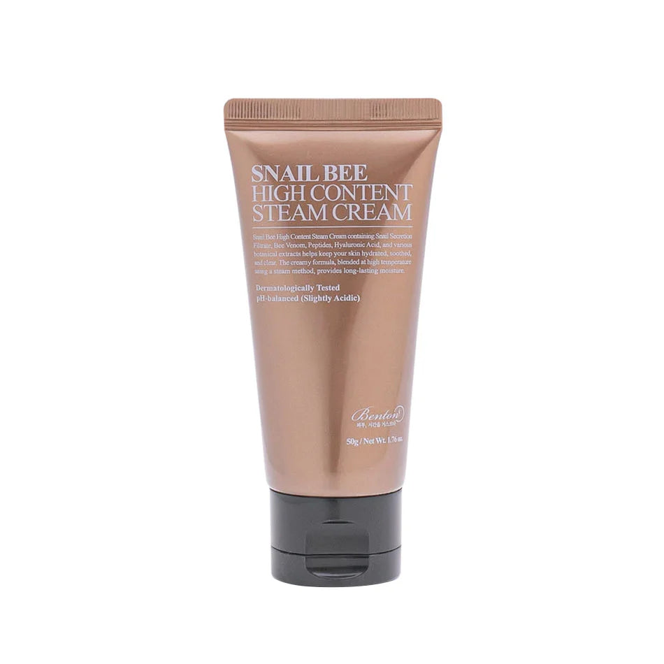 Benton Snail Bee High Content Steam Cream moisturizer korean skincare for sensitive skin dark spots dull skin K Beauty World
