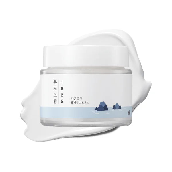 Round Lab 1025 Dokdo Cream best Korean skin care moisturizer for dry sensitive dehydrated skin K Beauty World