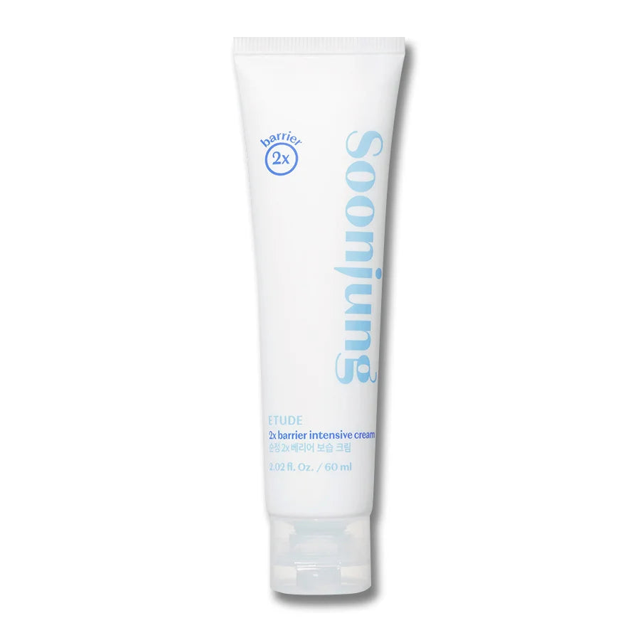 Etude House Soon Jung 2x Barrier Intensive Cream for face dry sensitive skin repair eczema rosacea best face cleanser for low irritant hypoallergenic non-comedogenic product K Beauty World