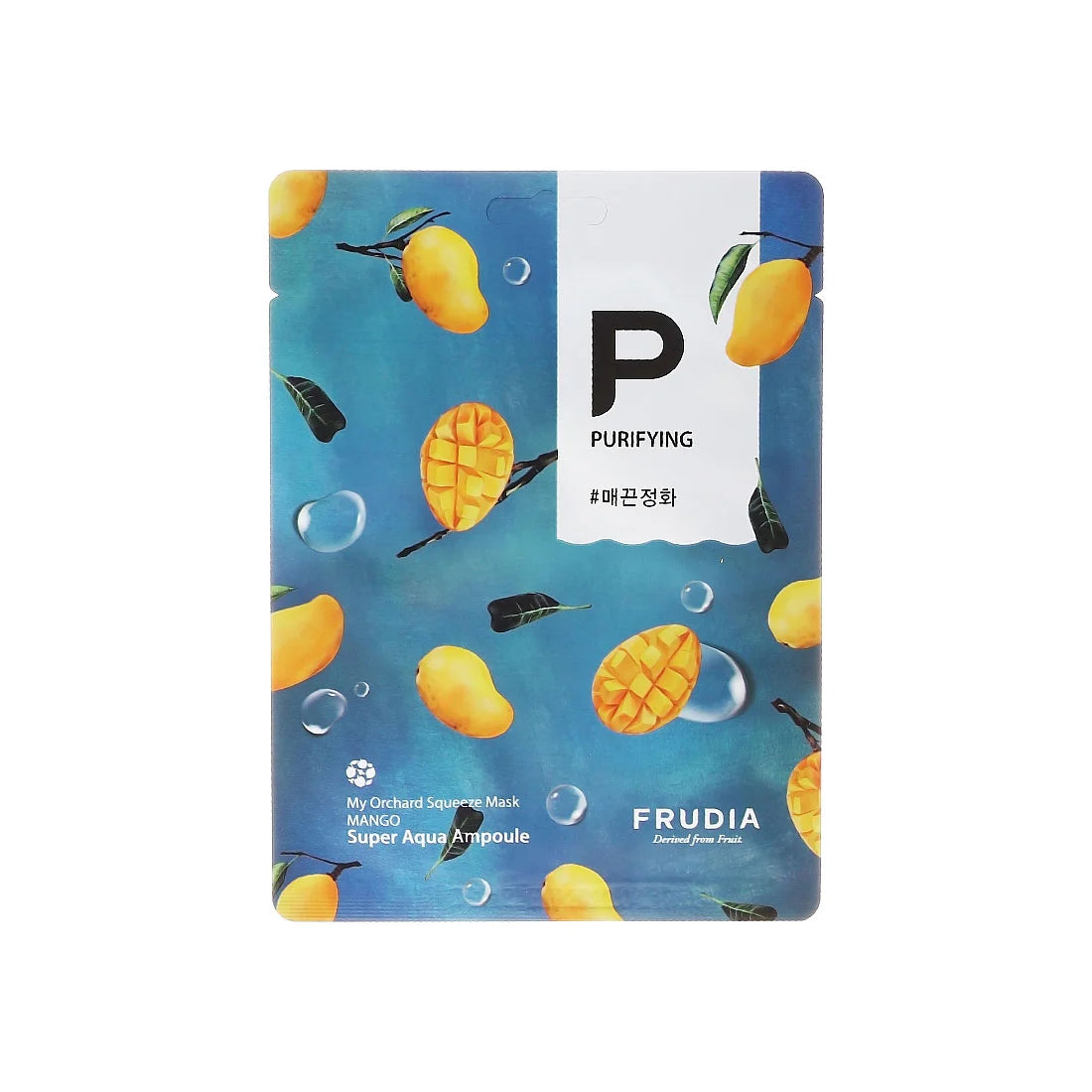 Frudia My Orchard Squeeze Mask Mango purifying nourishing hydrating Korean sheet mask for glowing youthful face vegan K Beauty World