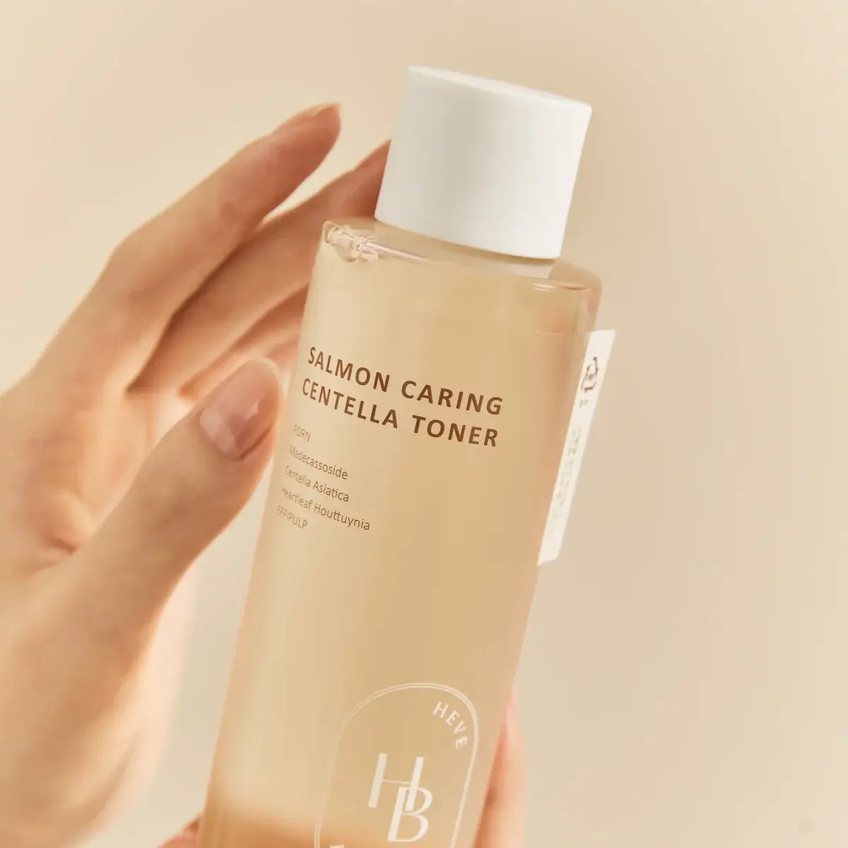 HEVEBLUE Salmon Caring Centella Toner best Korean cosmetics hydrating soothing K Beauty World