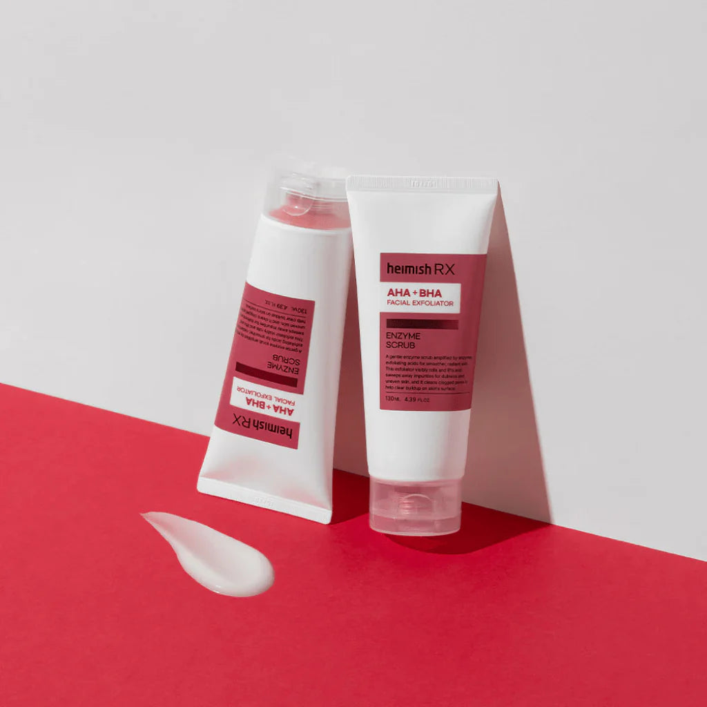 Heimish RX AHA BHA Enzyme Scrub Gentle exfoliation for smoother-looking skin K Beauty World