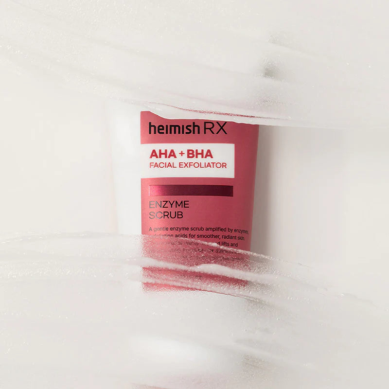 Heimish RX AHA BHA Enzyme Scrub Salicylic acid Citric acid Panthenol gentle Korean skincare for oily combination acne prone skin K Beauty World
