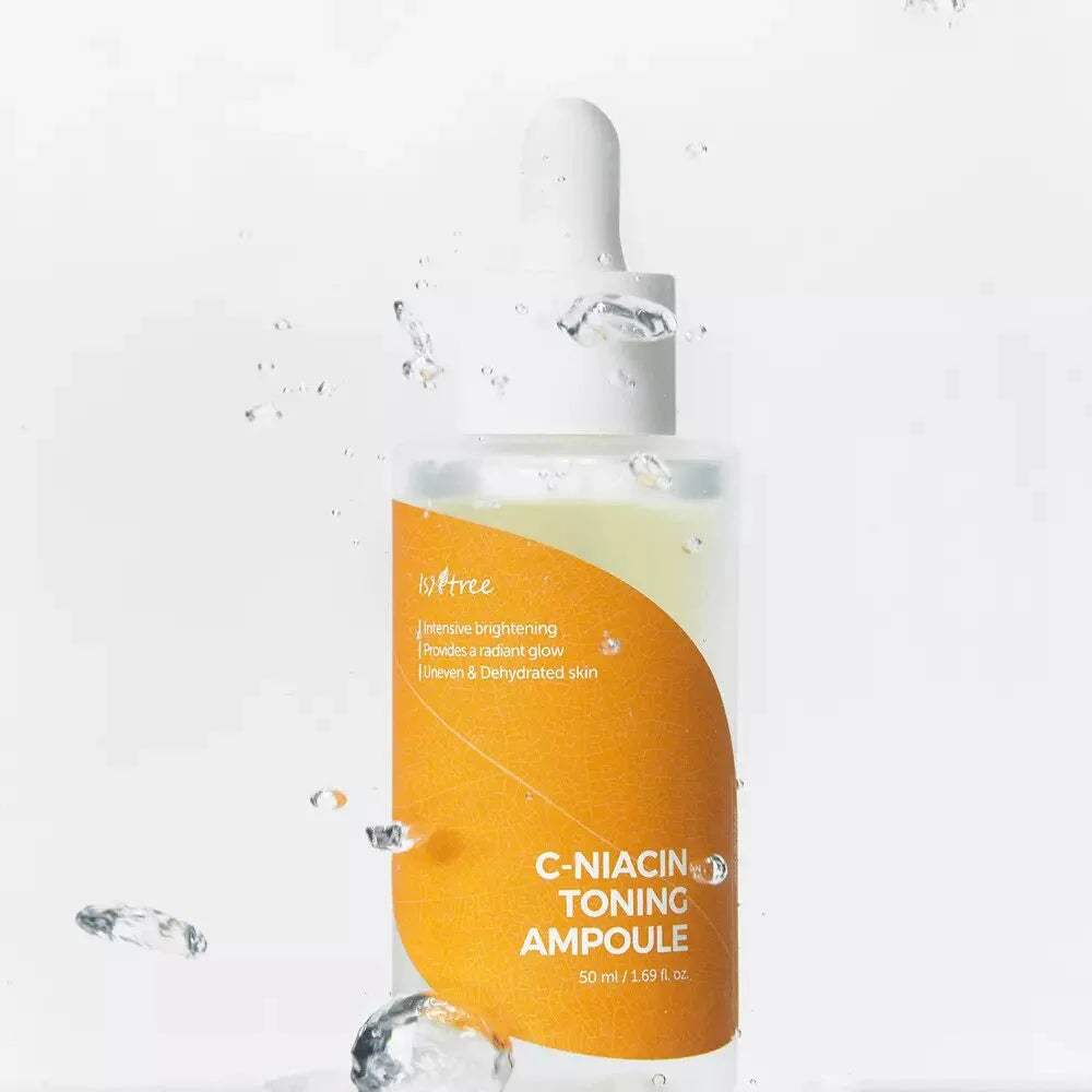 Isntree C-Niacin Toning Ampoule best Korean vitamin C serum anti-aging winkles fine lines aging spots Ascorbic Acid Niacinamide hyaluron acid K Beauty World