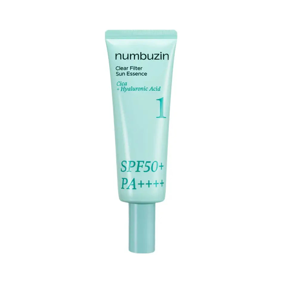 Numbuzin No.1 Clear Filter Sun Essence SPF50+ Korean sunscreen for all skin types natural skincare K Beauty World