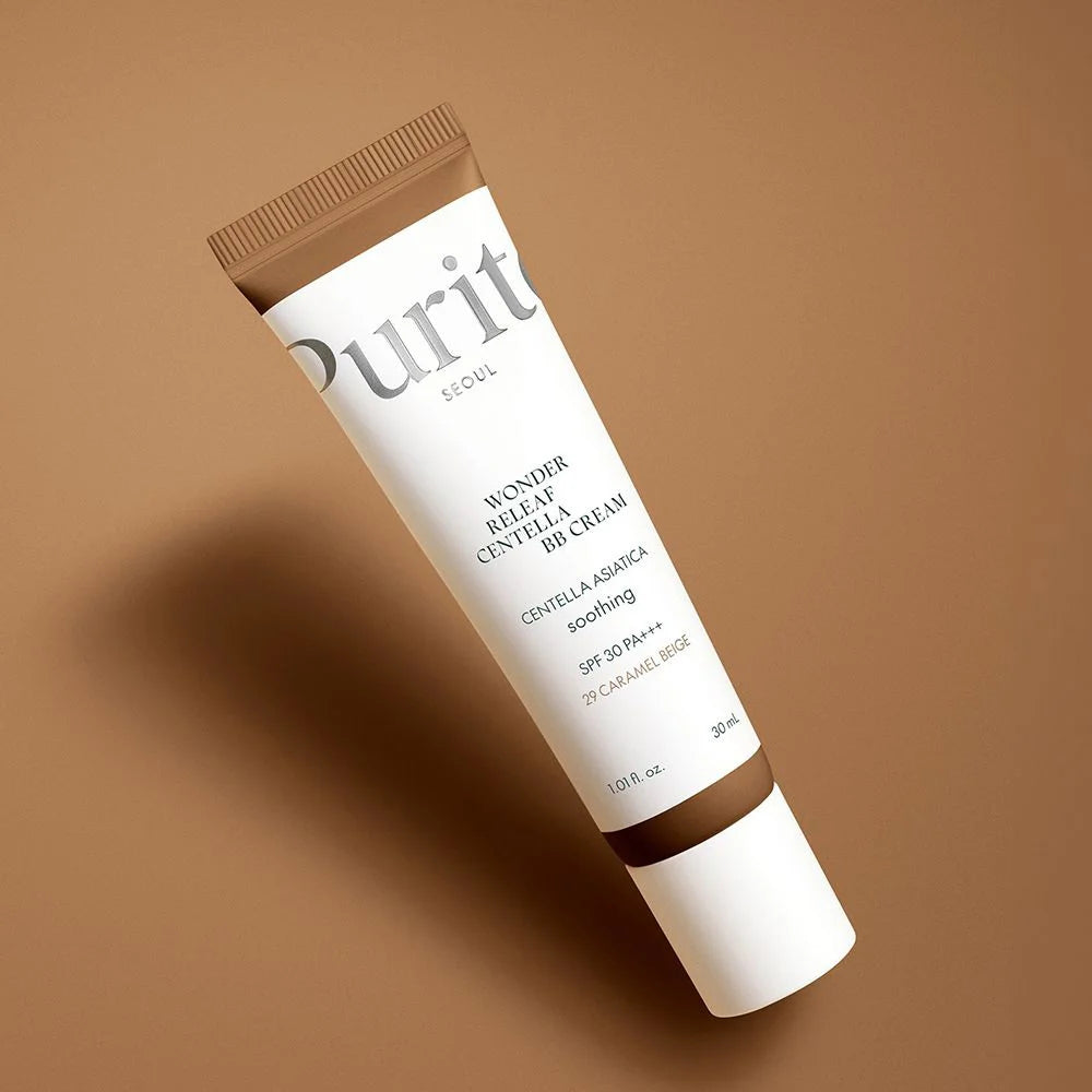 Purito Seoul Wonder Releaf Centella BB Cream #29 Caramel Beige brown dark skin tone Korean skin care K Beauty World