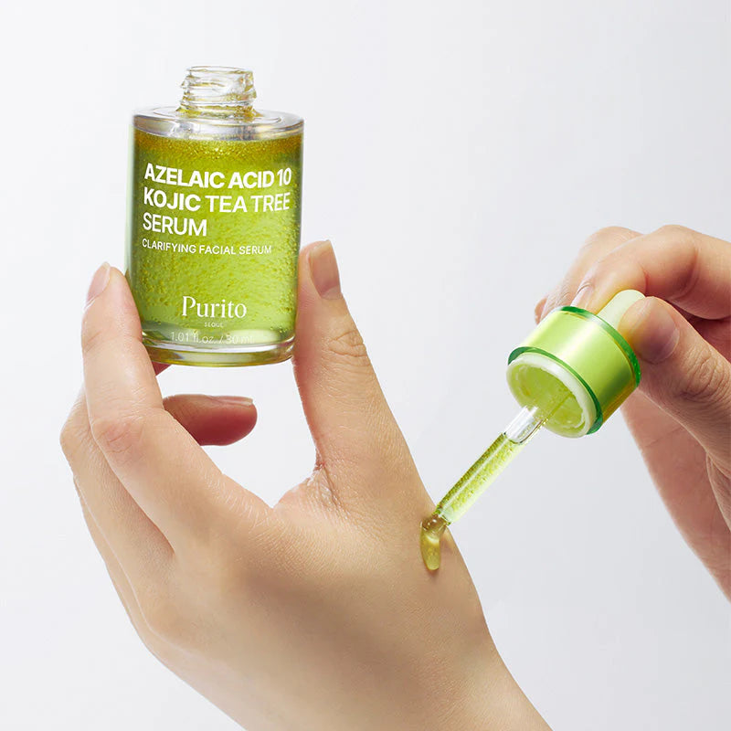 Purito Seoul Azelaic Acid 10 Kojic Tea Tree Serum vegan Korean skin care lightweight formula K Beauty World