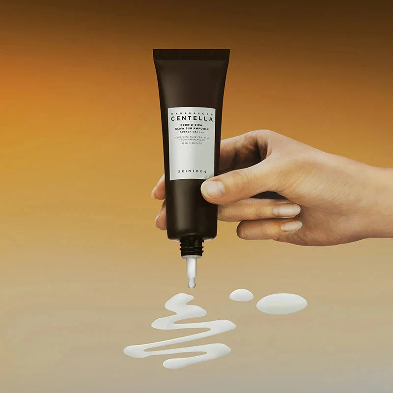 Skin1004 Madagascar Centella Probio-Cica Glow Sun Ampoule SPF50+ PA++++ Korean skin care for all skin types aging skin K Beauty World