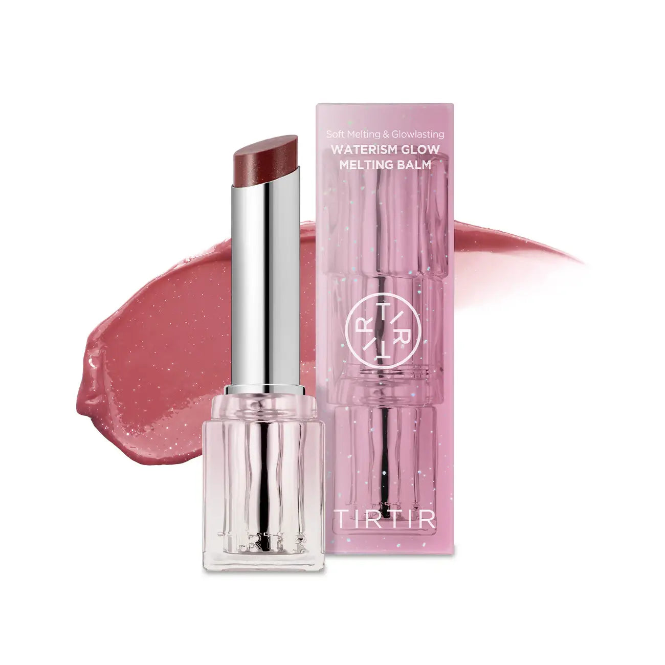 TIRTIR Waterism Glow Melting Balm 01 Mauve Rose best selling Korea lip gloss tinted balm for soft hydrated lips Korean makeup cosmetics K Beauty World