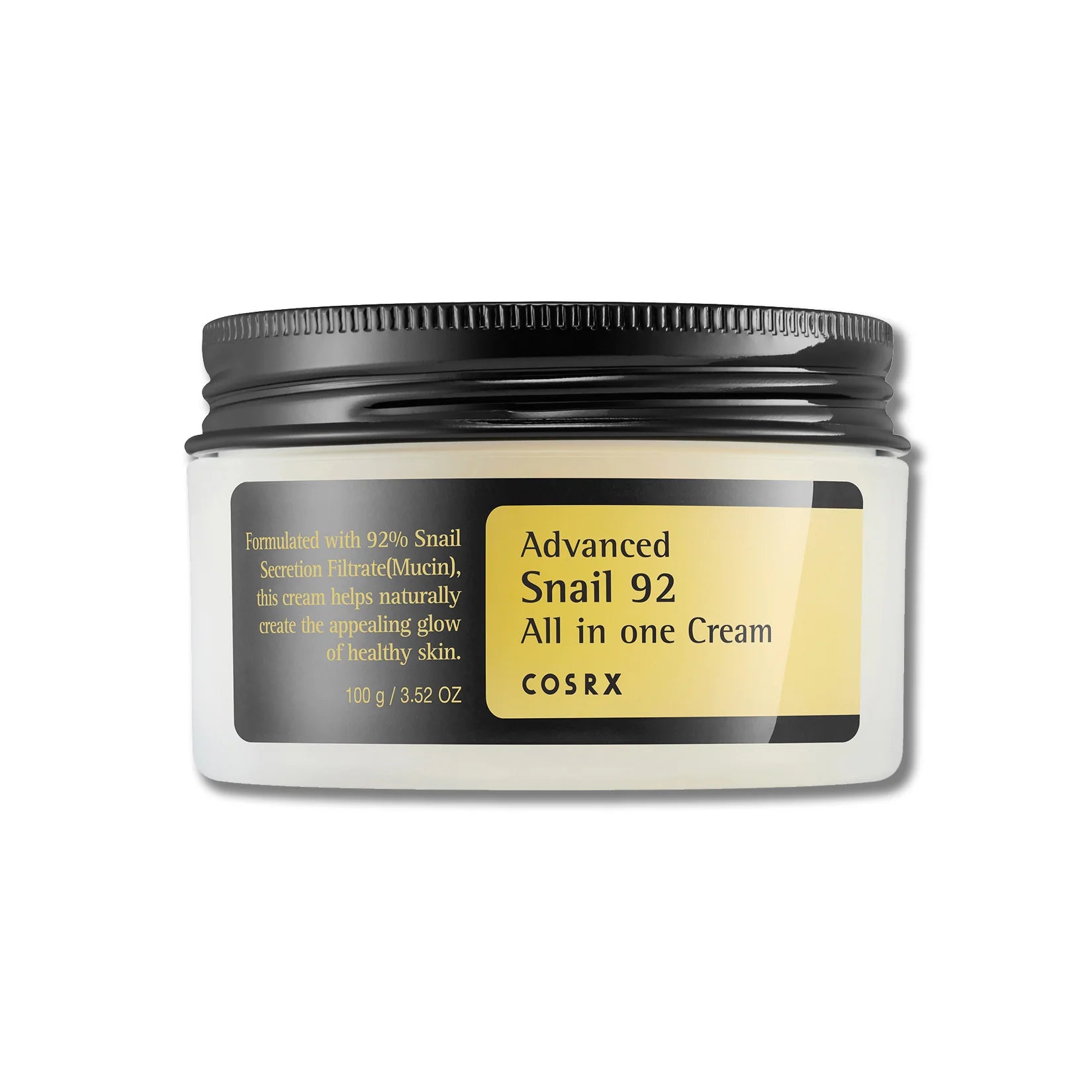 Cosrx Advanced Snail 92 All in one Cream face moisturizer for dry oily skin anti-aging acne pimple hyper pigmentation wrinkles K Beauty World