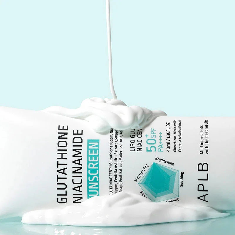APLB Glutathione Niacinamide Sunscreen hydrating brightening anti-aging Korea  skin care K Beauty World