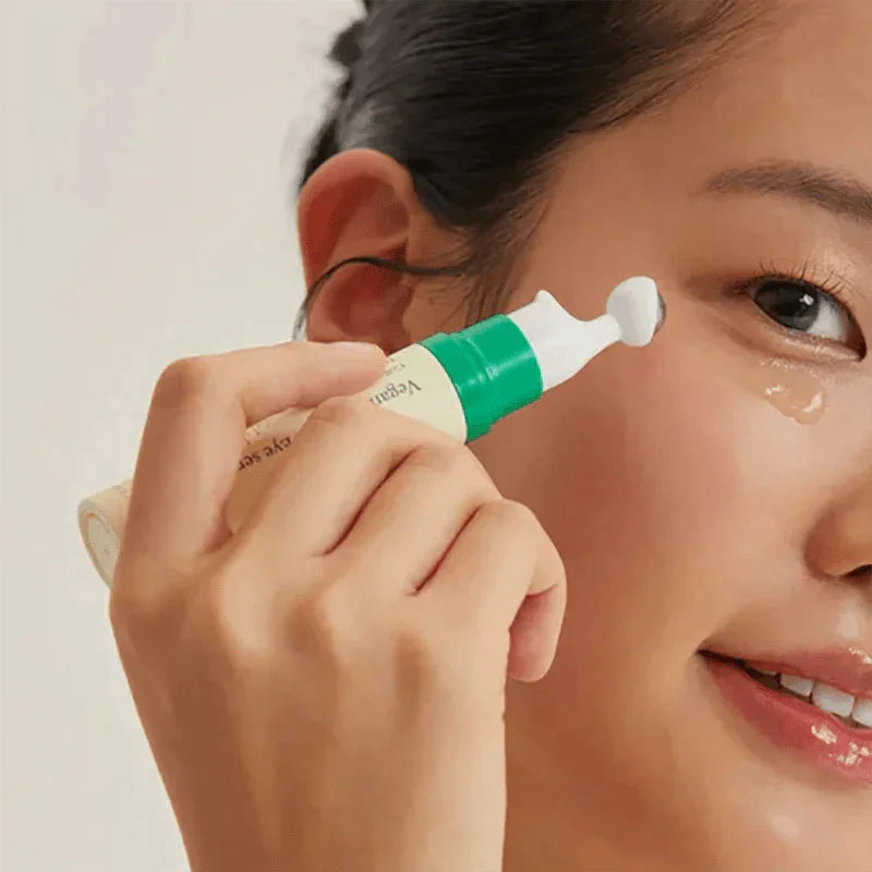 AXIS-Y Vegan Collagen Eye Serum eye rolling massage at home anti-aging wrinkles mature skin care K Beauty World