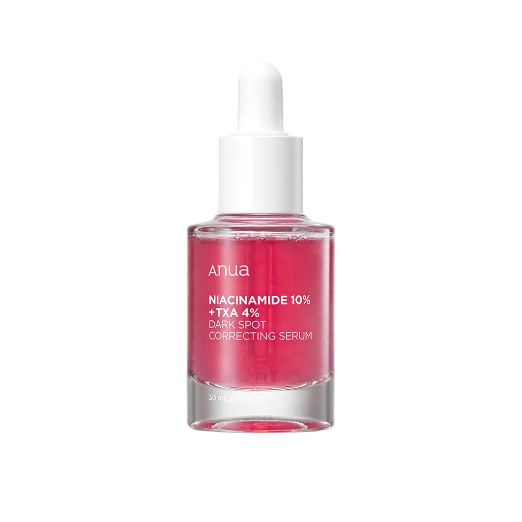 Anua Niacinamide 10% + TXA 4% Dark Spot Correcting Serum best Korean skincare for hyperpigmentation acne scars fine lines discoloration uneven skin tone K Beauty World