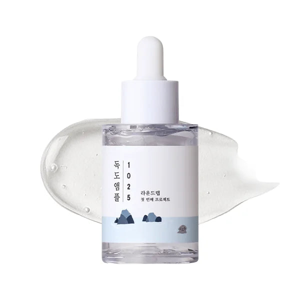 Round Lab 1025 Dokdo Ampoule best selling hydrating gentle Korean skin care K Beauty World