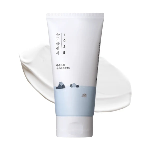 Round Lab 1025 Dokdo Cleanser best selling Korean facial cleanser foaming gentle vegan skin care K Beauty World