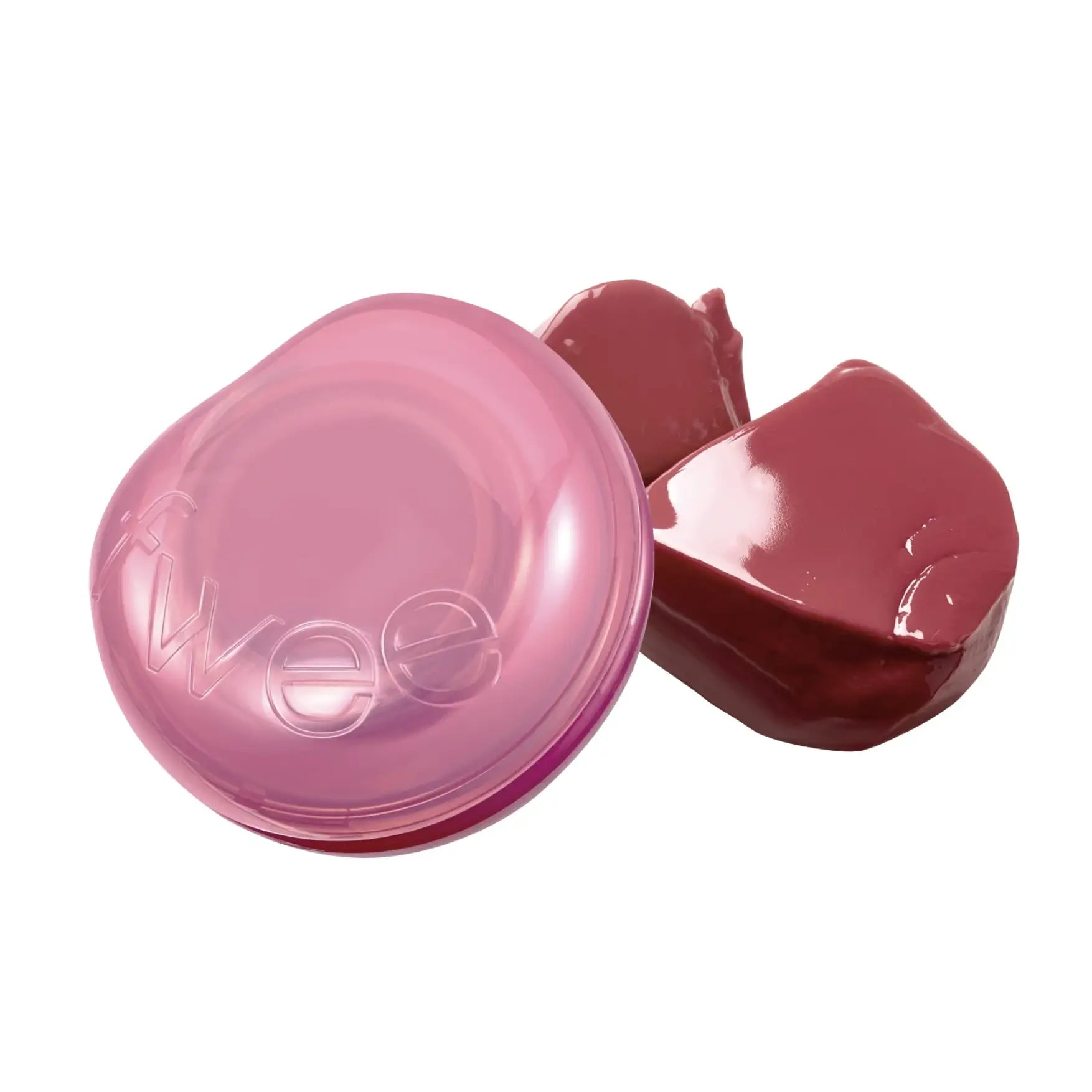 Fwee Lip & Cheek Glowy Jelly Pot JS01 Rosy Glaze dusty rose color MLBB makeup from Korea cosmetics K Beauty World