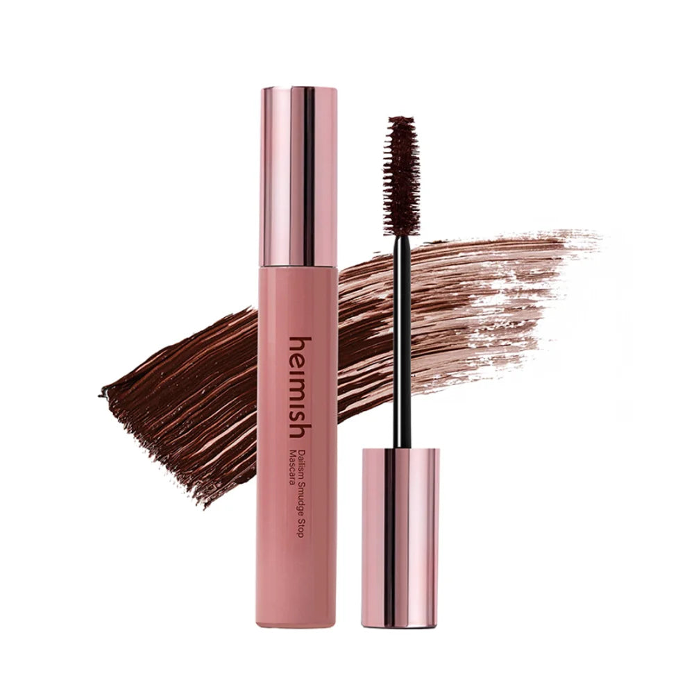 Heimish Dailism Smudge Stop Mascara (Volume Brown) best selling Korean makeup cosmetics kpop style look K Beauty World
