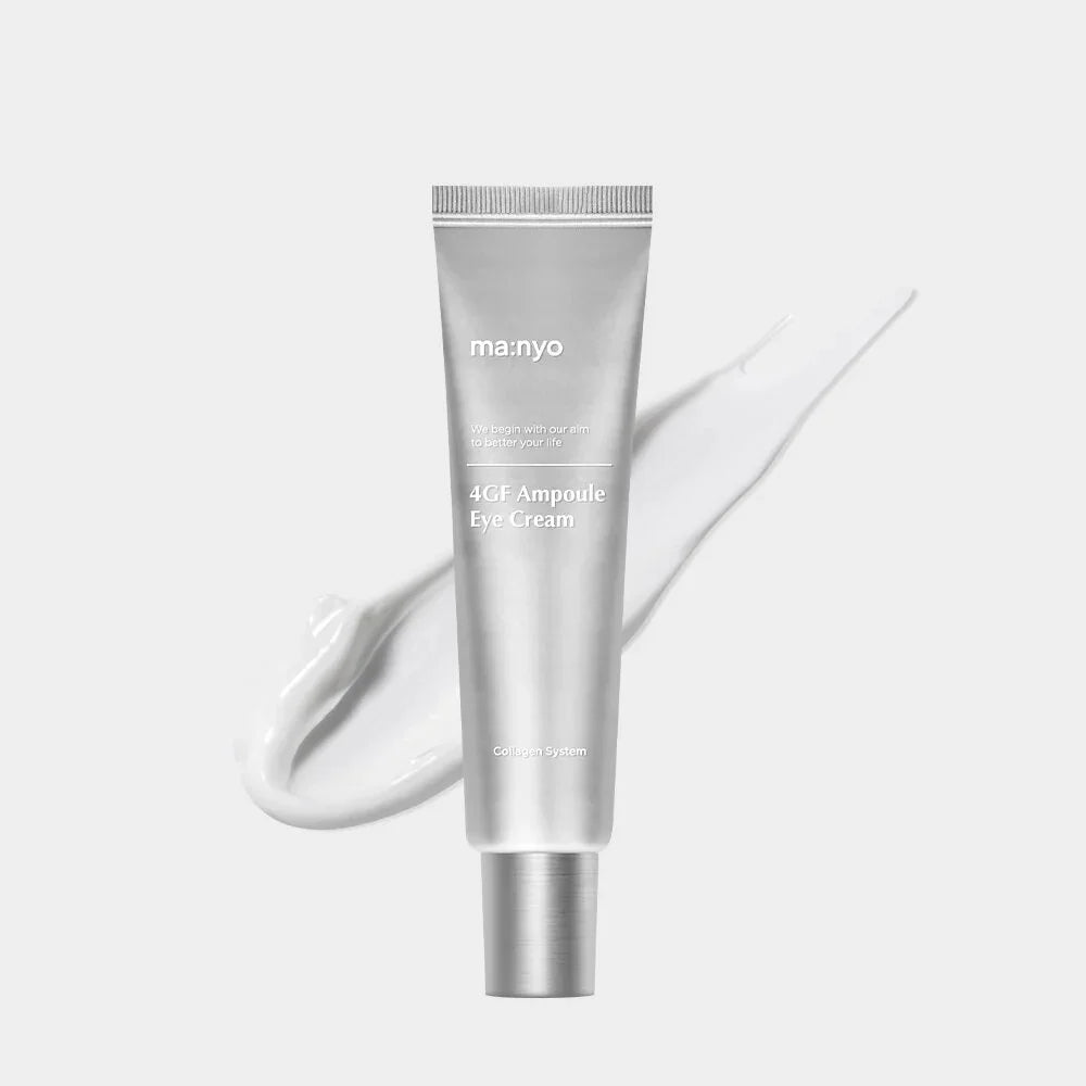 Ma:nyo 4GF Ampoule Eye Cream peptides niacinamid brightening hydrating rejuvenating dry dull sensitive sagging mature skin winkles K Beauty World 