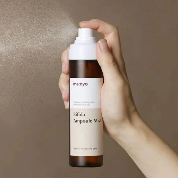 Ma:nyo Bifida Ampoule Mist Korean skincare men women  refreshing toner dry skin moisture booster K Beauty World