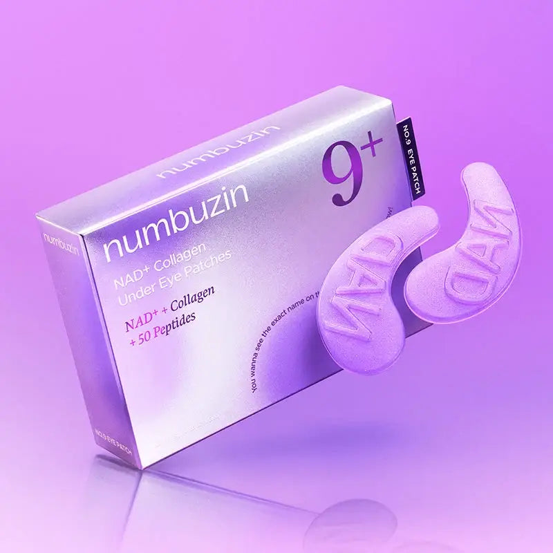 Numbuzin No.9 NAD Collagen Under Eye Patches set of 5 Korean skin care for fine lines wrinkles crow's feet K Beauty World 