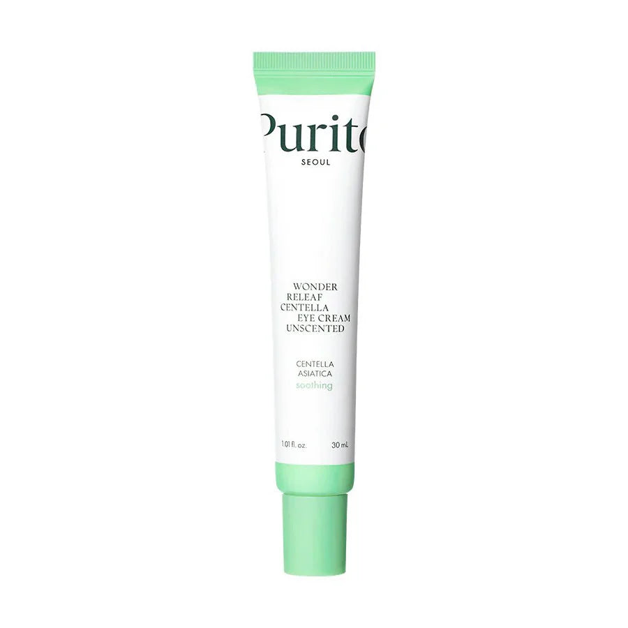 Purito Seoul Wonder Releaf Centella Eye Cream Unscented for dry sensitive skin signs of aging wrinkles fine lines dark circles K Beauty World