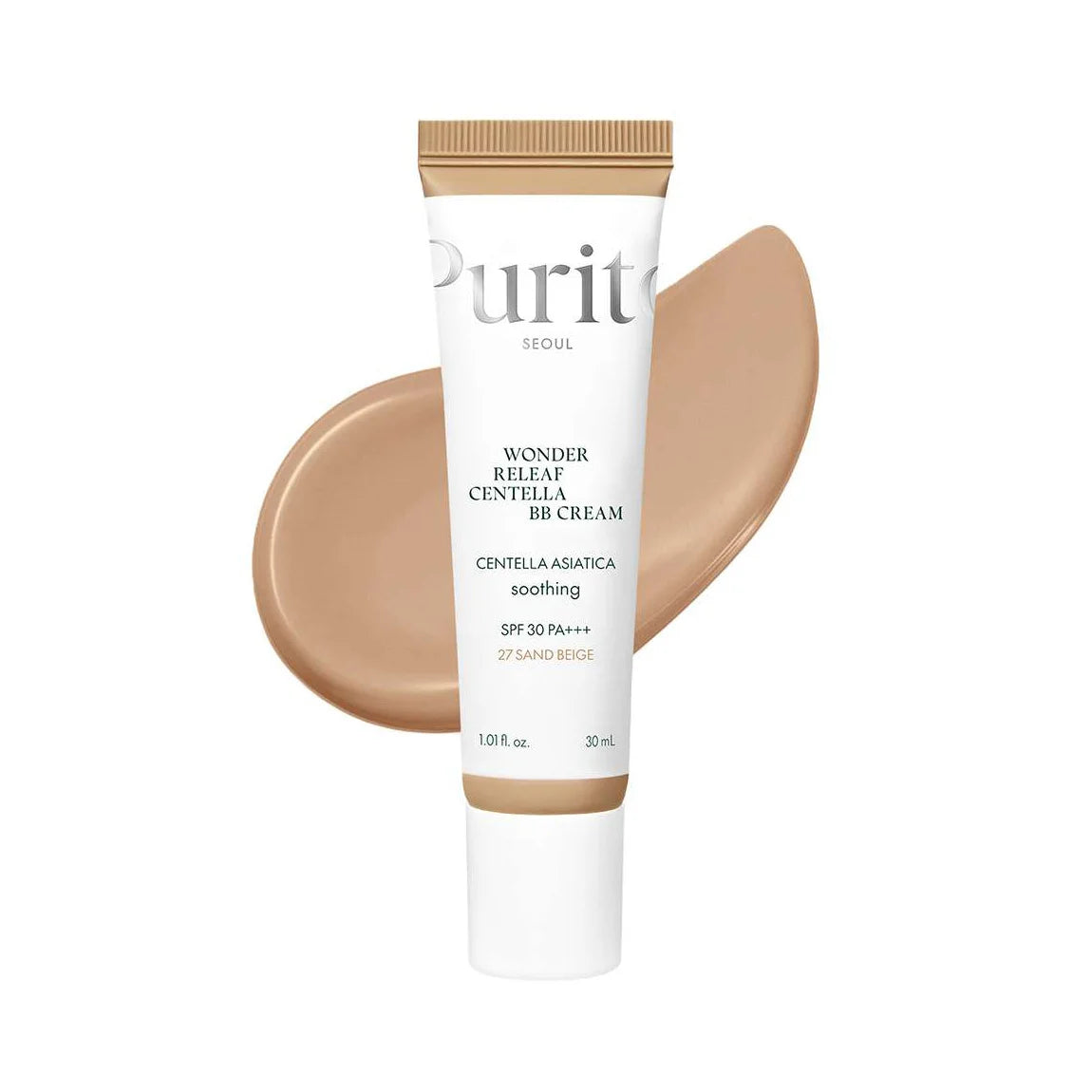 Purito Seoul Wonder Releaf Centella BB Cream #27 Sand Beige Korean skin care tinted moisturizer K Beauty World