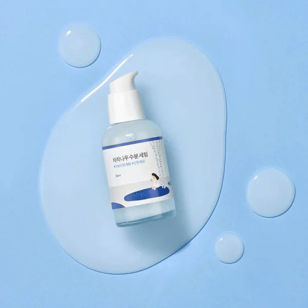 Round Lab Birch Juice Moisturizing Serum lightweight quick absorbing hydrating serum blackheads whiteheads exfoliating calming redness Korean skincare K Beauty World 