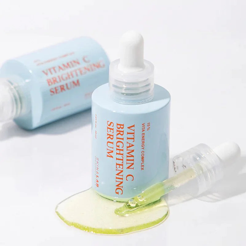 Skin&Lab Vitamin C Brightening Serum ascorbic acid hyperpigmentation dark spots dry dull sagging tired skin men women K Beauty World 