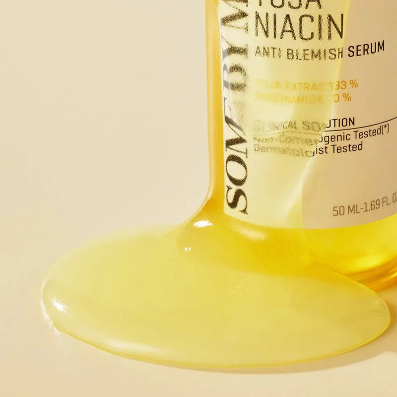 Some By Mi Yuja Niacin Blemish Care Serum anti-aging brightening Korean skin care for pigmentation spots red brown spots uneven skin tone discoloration vitamin c serum K Beauty World 