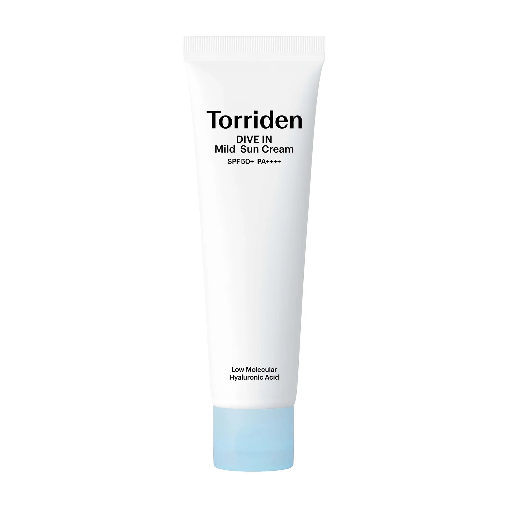 Torriden DIVE-IN Mild Sun Cream best selling hydrating Korean mineral sunscreen with Zinc Oxide reef safe dry oily combination sensitive skin K Beauty World 